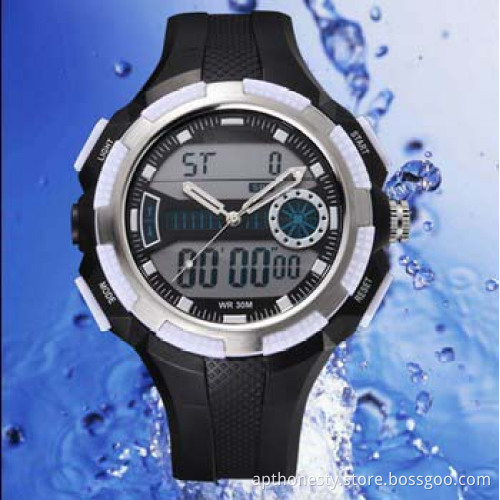 Multifunctional Men Outdoor Sports Watch with EL Backlight Apt-S0831